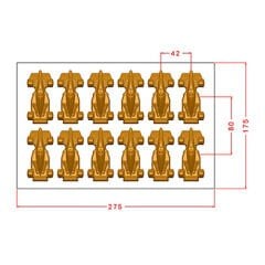 Racing Car Chocolate Mould No: 1138