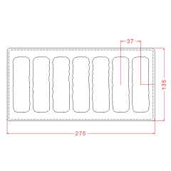 Textured   Bar   Chocolate   Mould   No:   650