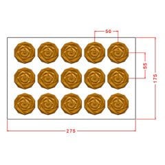 Crystal Rose Chocolate Mould No: 1140