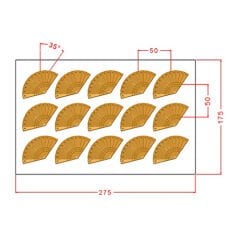 Fan Chocolate Mould No: 1141