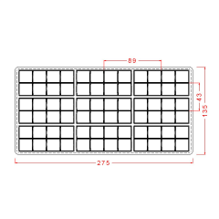 Small   Break   Up   Bar   Chocolate   Mould   No:   647