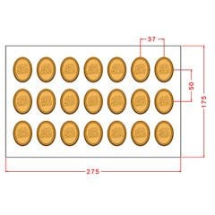 Eid Mubarak Praline Chocolate Mould No: 1142