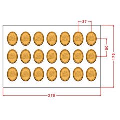 Eid Mubarak Praline Chocolate Mould No: 1142