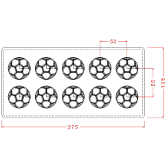 Soccer   Ball   Disc   Chocolate   Mould   No:   642