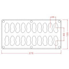 Peanut   Chocolate   Mould   –   Double   Magnetic   No:   640