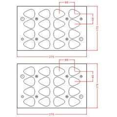 Big Strawberry Chocolate Mould No: 1157