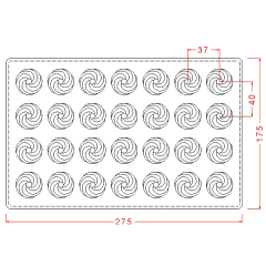 Yuvarlak Spesiyal Çikolata Kalıbı No: 630