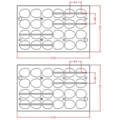 Peach Chocolate Mould No: 1160