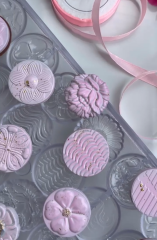 Assorted   Flower   Disc   Chocolate   Mould   No:   625