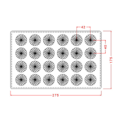 Swirl   Dome   Praline   Chocolate   Mould   No:   622