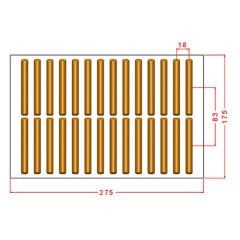 Mini Bar Chocolate Mould No: 1172