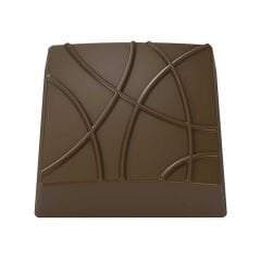 Square   With   Design   Chocolate   Mould   No:   612
