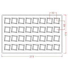 Kare Spesiyal Çikolata Kalıbı No: 609