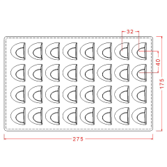 Fantasy   Praline   Chocolate   Mould   No:   607