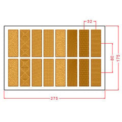 Karışık Desenli Mini Tabletler Çikolata Kalıbı No: 1182