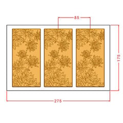 Çiçek Desenli Tablet Çikolata Kalıbı No: 1185