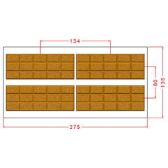Kumlu Tablet Çikolata Kalıbı No: 1188