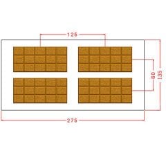 Kumlu Tablet Çikolata Kalıbı No: 1189