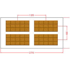 Kum Desenli Tablet Çikolata Kalıbı No: 1189