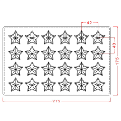 Star   Praline   Chocolate   Mould   No:   593