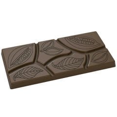 Cocoa   Bean   Break   Up   Bar   Chocolate   Mould   No:   587