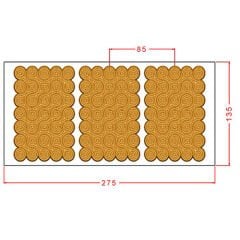 Spiral Desenli Tablet Çikolata Kalıbı No: 1197