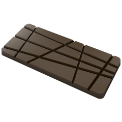 Geometrik Çizgili Tablet Çikolata Kalıbı No. 1200