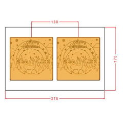 Merry Christmas Chocolate Mould No: 1202