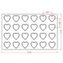 Heart   Praline   Chocolate   Mould   No:   580