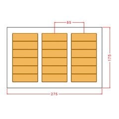 6 Dilimli Tablet Çikolata Kalıbı No: 1205