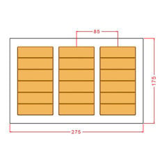 6-Piece Break Up Bar Chocolate Mould No: 1205