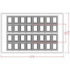 16-Piece   Break   Up   Bar   Chocolate   Mould   No:   577