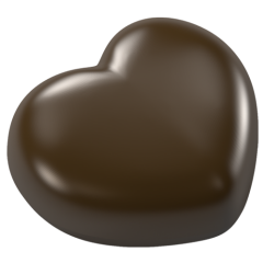Heart Double Magnetic Chocolate Mould No: 1209