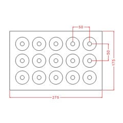 Big Round Praline Chocolate Mould No: 1213