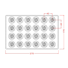 Rose   Praline   Chocolate   Mould   No:   560