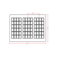24 Gözlü Tablet Çikolata Kalıbı No: 554