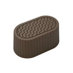 Oval   Praline   With   Design   Chocolate   Mould   No:   551