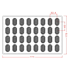 Oval Spesiyal Çikolata Kalıbı No: 551