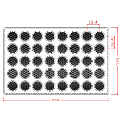 Round   Praline   With   Pattern   Chocolate   Mould   No:   550