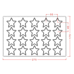 Star   Chocolate   Mould   No:   547