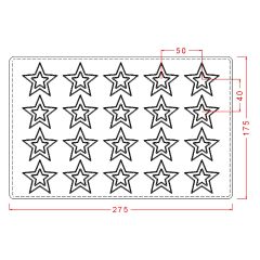 Star   Chocolate   Mould   No:   546