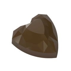 Geometric   Heart   Praline   Chocolate   Mould   No:   545