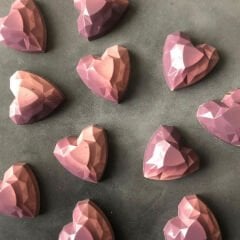 Geometric Heart Praline Chocolate Mould No: 545