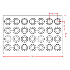 Yuvarlak Kristal Çikolata Kalıbı No: 543