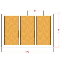 Yapraklı Tablet Çikolata Kalıbı No: 1223