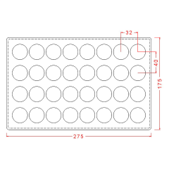 Praline   Chocolate   Mould   –   Smooth   Dome   (13g)   No:   539