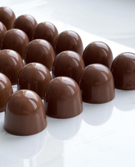Praline   Chocolate   Mould   –   Smooth   Dome   (13g)   No:   539