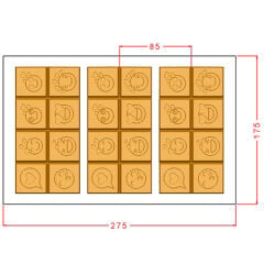 Emoji Tablet Çikolata Kalıbı No: 1225