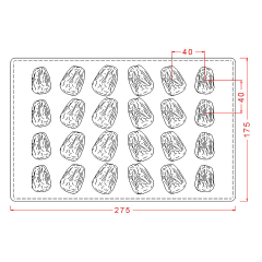 Dates   Chocolate   Mould   No:   533