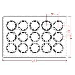 Circle   With   Boarder   Chocolate   Mould   No:   528